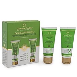 קרם טיפולי לציפורן (60ml) +מרכך ומשקם נגעים בעור (60ml) CANDICLEARS FORTE (60ml+60ml)